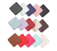 Veemoon 20pcs PU Leather Square Book Corner Protectors Cute Page Markers for Students Teachers Writers Book Lovers Stylish Reading Accessories Gift