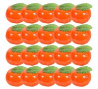 Veemoon 20pcs Realistic Plastic Orange Fruit Models Simulation Oranges Not Easy to Deform for Food Scene Photograph Props and Shop Display Decoration