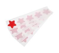Veemoon 20pcs Red Five-Pointed Star Wound Bandages Made of PVC, Compact and Breathable Adhesive Patches for Showering and Outdoor Use, Injured Care Patches that Will Not Stick to Wound