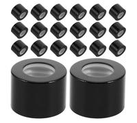 Veemoon 20pcs Reed Diffuser Bottle Lids Diy Refillable Glass Cap Set Small Jar Lids for Aromatherapy