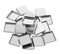 Veemoon 20pcs Refillable Square Eyeshadow Pans for Makeup Palette, Empty Iron Cosmetic Pans 26mm with Spacesaving Design, for Daily Use and Creative Projects