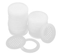Veemoon 20pcs Round Cabinet Air Vent Covers for Wardrobe and Shoe Cabinet, White Pp Material Simple Installation and Adequate Ventilation for Home Furniture Circular Air Vent Holes