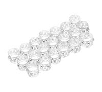 Veemoon 20pcs Silver Rhinestone Hair Braid Rings Hollow Design Breathable Hair Accessories for Men Women Party Performance