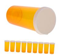 Veemoon 20pcs Small Travel Storage Organizer Plastic Sample Vials with Caps, Food-grade Pp Plastic Medicine Bottles for Capsules Carrying and Personal Care Packaging