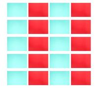 Veemoon 20pcs Teaching Filter Pvc Sheets for Correction Filters Translucent Plastic for Classroom Reading Aid