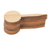 Veemoon 20pcs Thick Bamboo Signposts T Shape Mini Plants Label Seedling Box DIY Sign Post Fence for Outdoor Indoor Gardening