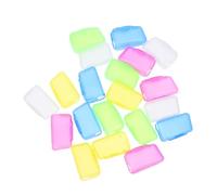 Veemoon 20pcs Toothbrush Head Protection Covers Dustproof Portable Travel Toothbrush Caps with Variety Suitable for Adults Compact Bathroom Storage for Everyday Use