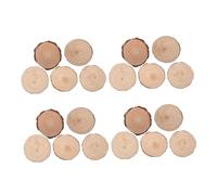 Veemoon 20pcs Unfinished Round Wood Discs Natural Tree Slice Coasters for DIY Crafts Painting Wedding Table Centerpieces Rustic Home Decor
