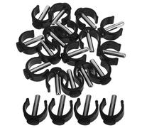 Veemoon 20pcs Universal Folding Walker C-Shape Clamp Clips for 22mm Tubes, Crutch and Walking Stick Buckle Pins, Mobility Aid Repair Accessories for Seniors