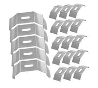 Veemoon 20pcs Vertical Blind Mounting Brackets Clips with Spring Fixings for Secure Top and Side Installation Replacement Iron Tool for Roman Blind Fixings and Curtain Accessories