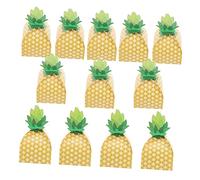 Veemoon 20pcs Wedding Candy Box Tropical Theme Party Favor Box Pineapple Decorations Portable Sweet for Wedding Birthday Carnival