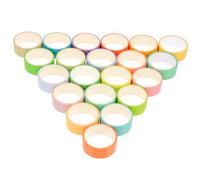 Veemoon 24 Rolls Washi Tape Macaroon Masking Tape for Scrapbooking DIY Craft Projects and Journal Decoration Easy to Use Repositionable No Residue