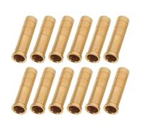 Veemoon 24pcs Brass Screw-in Arrow Insert Connector for 6.2mm Diameter Arrows 50 Grain Weight with Stable Build and Effortless Replacement Suitable for Archery Target Practice