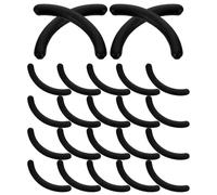 Veemoon 24pcs Eyelash Curler Refills Rubber Pads Compatible with Wide Range of Curlers Easy to Replace Black Makeup Tool Kit for Women