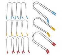 Veemoon 24Pcs Hot Curler Securing Clips Replacement Set 1.9Cm, 2.54Cm, 3.2Cm Rollers Pins for Heated Hair Rollers, Thermal Hair Styling Clips for Salon and Home Use