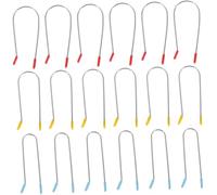 Veemoon 24pcs Hot Roller Curler Clips Replacement U-shaped Metal Wire Clips for Fixing Heated Hair Rollers 3 Sizes 3.2cm/2.54cm/1.9cm Suitable for Salon and Home Use