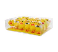Veemoon 24pcs Mini Easter Chicks Plush with Elegant Dress, Soft Fabric Mini Chick Decorations for Easter Party Favors and Spring Home Décor