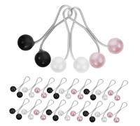 Veemoon 24pcs Muslim Scarf Pins U Shaped Headscarf Clips Black White and Purple Decorative Brooch Pins for Hijabs Sweaters Scarves Durable Design for Everyday Use