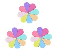 Veemoon 24pcs Natural Biodegradable Makeup Remover Pads Blending Sponge Face Cleaning Tools for Smooth Application Petal Colors
