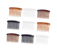Veemoon 24pcs Plastic Hair Side Combs Teeth Wave Tooth Fine Hair Combs Clip Bridal Wedding Veil Detangling Parting for Women