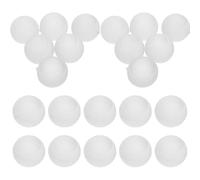Veemoon 24pcs Reusable Food-Grade Plastic Ice Cubes White Round Ice Balls for Whiskey Drinks Cooling Bar Use Washable Reusable for Parties and Coolers