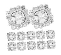 Veemoon 24pcs Rhinestone Crystal Sewing Buttons for Clothing and Crafts Sparkling Embellishment for Wedding Dresses Bags Shoes Hats Easy to Sew Decorative Buttons with Precision Cut and