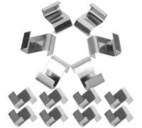 Veemoon 25 Pcs Greenhouse Glazing Clips Stainless Steel Metal Z Clips with Stable Support and Resistance to Deformation for Greenhouse Panel Fixing and Maintenance