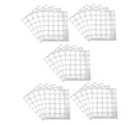Veemoon 25 Sheets Eyelash Glue Stickers for Lash Artist round Aluminum Foil Lash Glue Holder Pads Eyelash Extension Pallet Stickers for Application