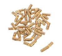 Veemoon 25pcs Brass Barrel Hinges 4x20mm for Jewelry Box Small Concealed Round Cylinder Hinges Hidden Hardware for Wooden Cabinet Doors and Craft Boxes