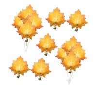 Veemoon 25pcs Fall Balloon Decorations Aluminum Foil Thanksgiving Maple Leaf Balloons Seasonal Party Decor with Shiny Foil Material for Autumn Celebrations
