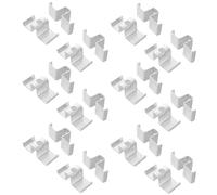 Veemoon 25pcs Galvanized Carbon Steel Saddle Clips for Floor Grating M-Shaped Grating Clamps with Adaptive Fitting and Simple Assembly Suitable for Platform Flooring and Stair Treads