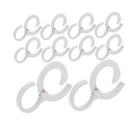 Veemoon 25pcs Heavy Duty Closet Hooks for Clothes Windproof Design Hanger Hooks for Organization Easy Installation No Damage to Walls Multi-Functional Use Kitchen Bedroom and Bathroom