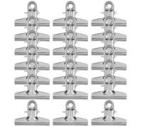 Veemoon 25pcs Money Clip Portable Money Clip Stainless Steel Silver for Organising Bills and Receipts in Office, Light Weight, Simple Stylish Creative Design