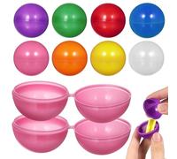 Veemoon 25PCS Raffle Balls,1.57Inch Plastic Hollow Bingo Balls Small Round Capsules Empty for Halloween Christmas Carnival Entertainment Game