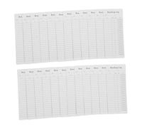 Veemoon 25pcs Reading List Bookmark Portable Book Tracker Cards for Libraries Schools and Personal Use Lightweight Bookmarks for Efficient Reading Log and Borrowing Record Management