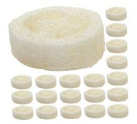 Veemoon 25pcs Shower Loofah Sponges Exfoliating Body Scrubber Soap Holder Pad for Luxurious Bathing Experience Handmade Natural Bath Care Sponges White Thick