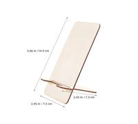 Veemoon 25Pcs Solid Wood Phone Holder Stand for Desk - Portable Mini Mobile and Tablet Cradle - Unfinished Blank Wood Rack for Office and Home Use