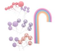 Veemoon 28Pcs Fun Mini Decorations for Birthday Parties Showers Weddings Whimsical Cake Ornaments to Delight Young Celebrants