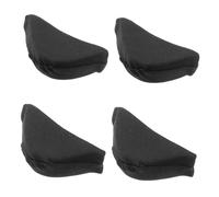Veemoon 2Pair Sponge Toe Plug Shoe Inserts Unisex Big Shoe Filler Soft Breathable Cushion Foot Brace for Heel Slippage Prevention and Comfortable Fit Black One