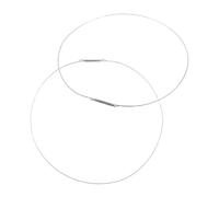 Veemoon 2pc 34cm Washing Machine Door Seal Ring Replacement Stainless Steel Spring Clamp for Front Load Washer Water Leak Prevention Washing Machine Accessories