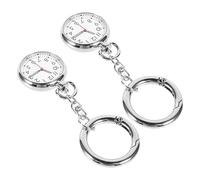 Veemoon 2pc Chest Hanging Watches for Boy Girl Fashionable Pocket Exam Chronograph Clip for Students Display for Medical Staff