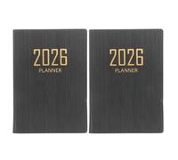 Veemoon 2Pcs 2026 Mini Daily Planner Notebooks, Small Pocket Schedule Organizer for Office and School, Weekly and Monthly Work Planner Notepad