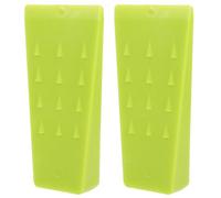 Veemoon 2pcs 5-inch Green Plastic Tree Felling Wedges Spiked Design for Forestry Logging and Chainsaw Use, Sturdy Logging and Bucking Cutting Tools for Safe Tree Splitting