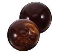 Veemoon 2pcs 50mm Resin Hand Exercise Balls for Massage and Training, Outdoor Portable Hand Massaging Balls for Finger Strength, Stress Relief and Rehabilitation