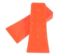 Veemoon 2pcs 6-inch Orange Plastic Felling Wedges Spiked Tips, Tree Cutting Accessories for Chainsaw Logging and Woodcutting, Sturdy Lumbering Tool for Garden and Forestry Use