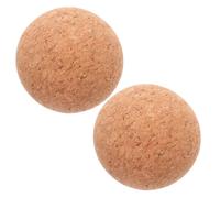 Veemoon 2Pcs 61Mm Wooden Cork Ball Stopper for Wine Bottles, Beverage Bottle Sealer, Glass Decanter and Whiskey Carafe Replacement Plug, Khaki