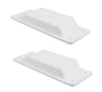 Veemoon 2pcs Abs Container Vent Cover with Pressure Balanced Exhaust System Weather Resistant Air Flow Caps for Shipping Trailers and Cargo Containers Integrated Dust Filter for Clean