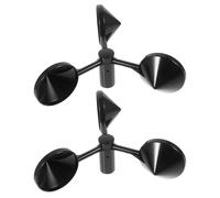Veemoon 2pcs Abs Wind Gauge Cup Replacement for Anemometer Sensor 3-cup Wind Measurement Tool and Airflow Monitoring