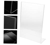 Veemoon 2pcs Acrylic Transparent Writing Boards with Support Rack for Comfortable Painting and Writing Lightweight Desk Easels for Books and Art Portable Multi Function Household Drawing