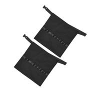 Veemoon 2pcs Adjustable Waist Belt Hairdresser Apron Half Black Salon Beauty Stylist Tool Bag Lightweight Sturdy Material for Cosmetologists and Barbers